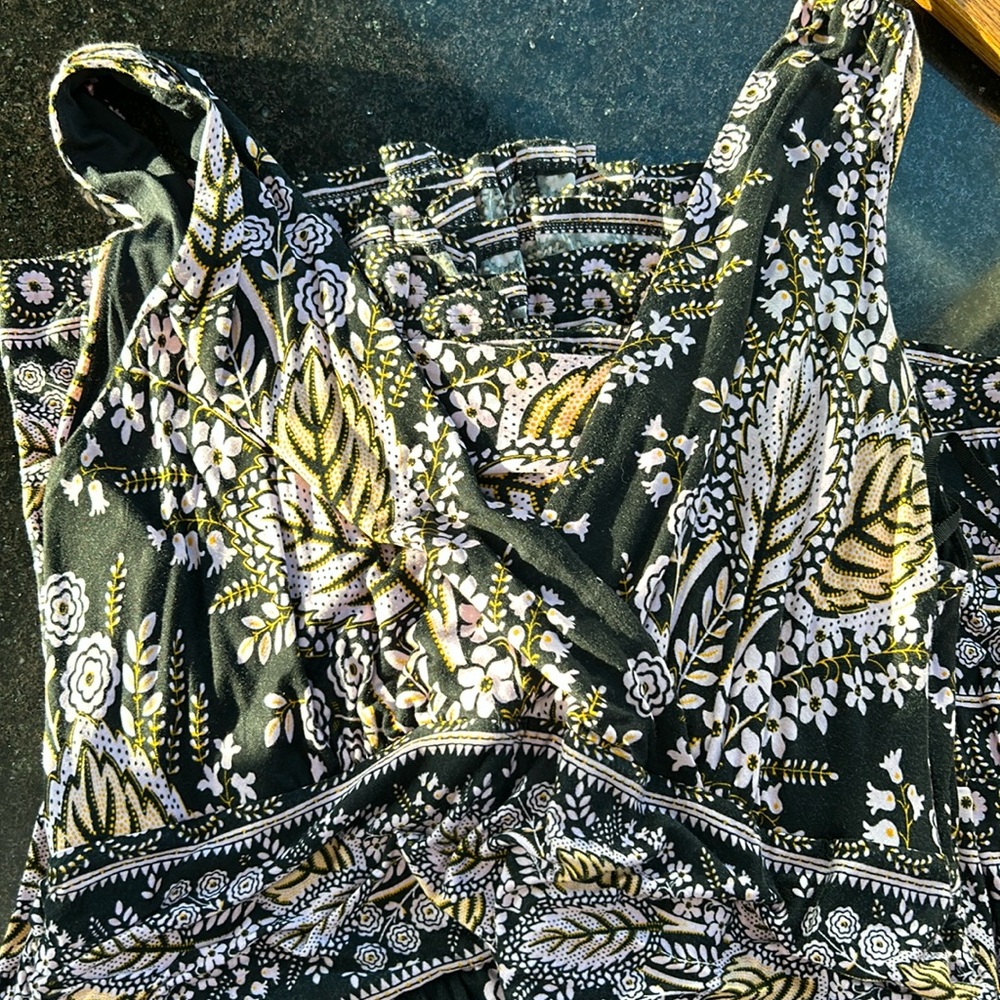 Anthropologie Maeve Giulietta Maxi Dress Size 1X Bohemian Floral